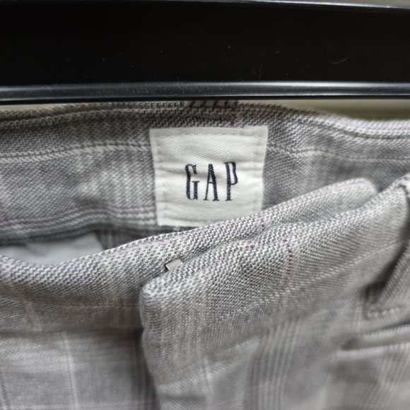 GAP Gray Plaid Skinny Ankle Pants - Size 2 - Picture 5 of 7